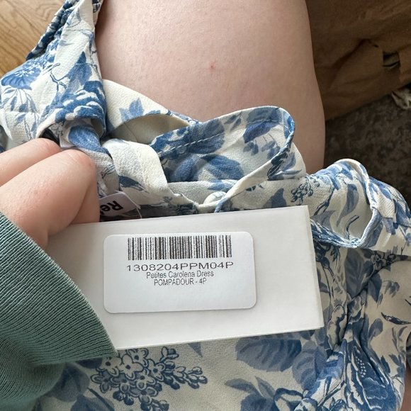 Reformation Blue Floral Midi Dress - Picture 3 of 11